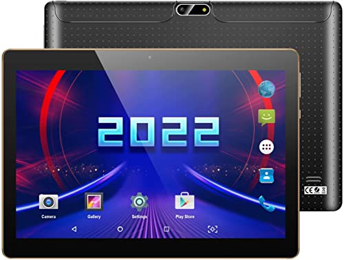 10 inch Android Tablets PADGENE Phablet Tablet PC, 1GB RAM, 16GB ROM, Expand to 128GB, Quad Core Processor, HD IPS Screen, 2.0 Front + 5.0 MP Rear Camera, Wi-Fi, Bluetooth, 6000mAh Battery