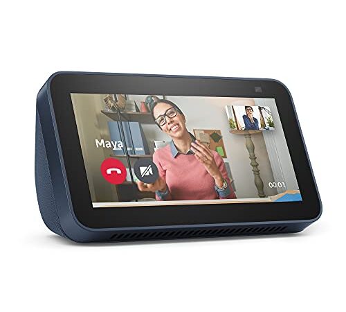 Echo Show 5 | 2nd generation (2021 release), smart display with Alexa and 2 MP camera | Deep Sea Blue