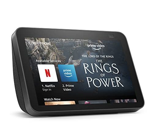Echo Show 8 | 2nd generation (2021 release), HD smart display with Alexa and 13 MP camera | Charcoal