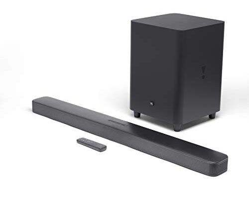 JBL Bar 5.1 Surround Sound Bar - in-home entertainment system, with streaming capabilities and subwoofer, in black