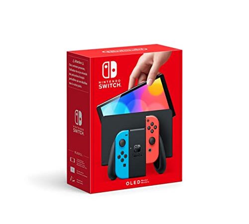 Nintendo Switch (OLED Model) - Neon Blue/Neon Red